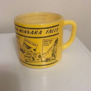 Vintage Federal Milk Glass Niagara Falls Mug